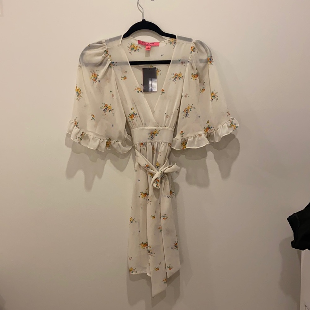 Betsy Johnson sheer tie dress